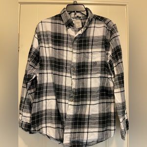 Chaps, Medium, Flannel, Long Sleeve Button Down Men's Shirt